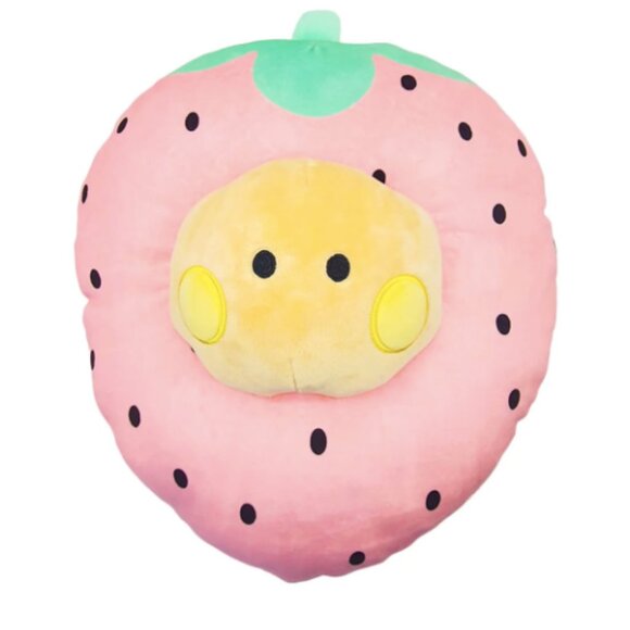 BT21 BTS bt21 Large Baby Shooky Fruit Strawberry Cushion Brand New NWT - Picture 1 of 5